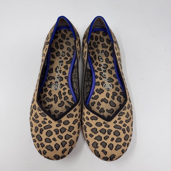 Rothy's The Flat Leopard Print Women's Size 8 - Picture 3 of 11